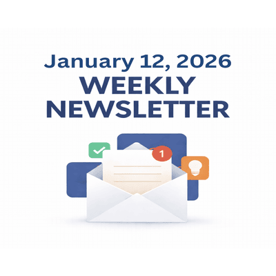 Weekly Newsletter January 12, 2026